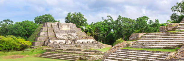 istock Belize, Central America, Altun Ha Temple. Web Banner. 1249374720