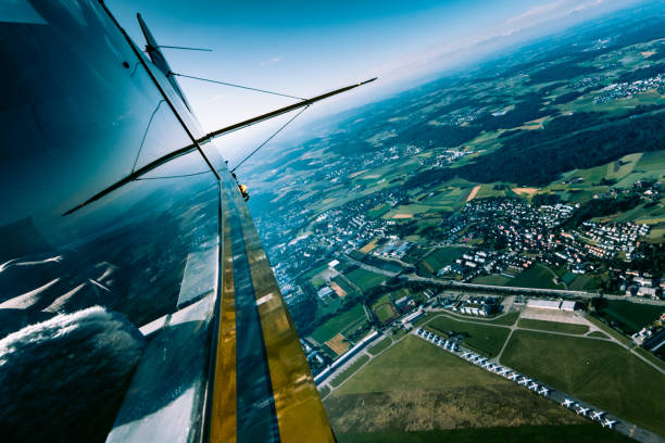 istock Aerial View of Parked Airplanes 1249377458