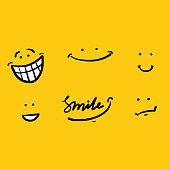 istock hand drawing doodle smile illustration vector isolated background 1249378167