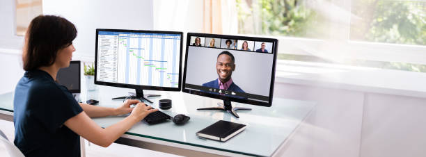 istock Online Video Conference Planning Call 1249379669