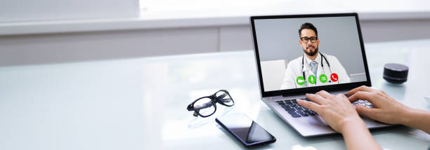 istock Online Video Conference Call With Doctor 1249379706