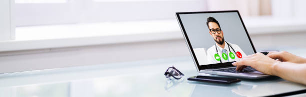 istock Online Video Conference Call With Doctor 1249379726