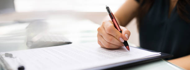 istock Signing Business Contract Document And Paper 1249380155