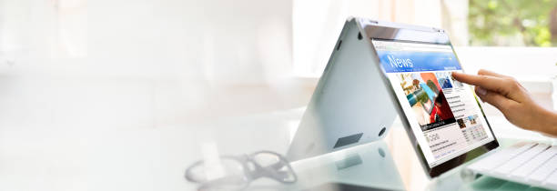 istock Reading News Website Or Electronic Newspaper 1249380267