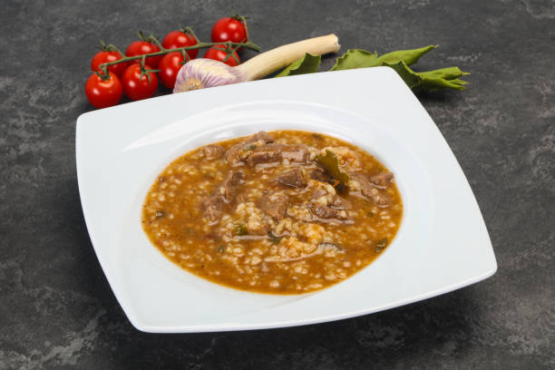 istock Caucasian Kharcho soup with beef meat 1249383163