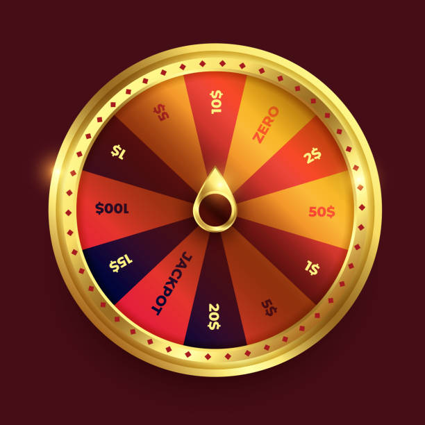 istock spinning fortune wheel in shine golden color 1249383776