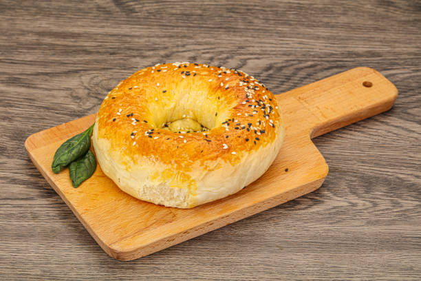 istock Hot tasty Uzbek flatbread for snack 1249386415