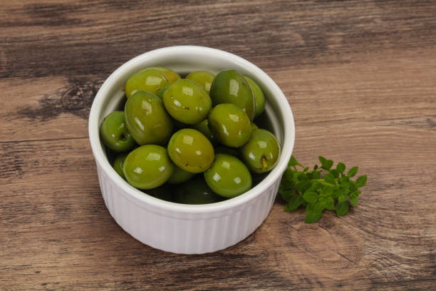 istock Green Campo Real olives in the bowl 1249387186
