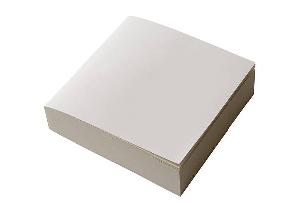 istock Isolated shot of closed square blank book on white background 124939291