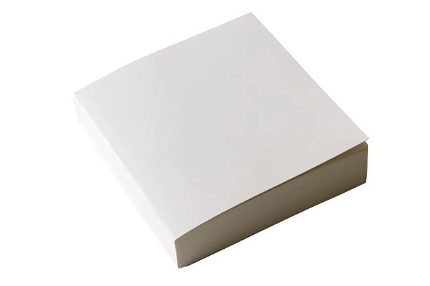 istock Isolated shot of closed square blank book on white background 124939300