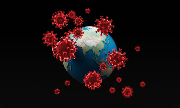istock Corona virus with earth globe - flu outbreak or coronaviruses influenza - covid-19 3d rendering 1249404923