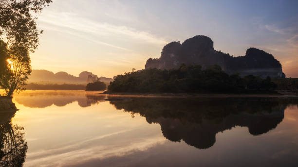 istock Nong Thale swamp at sunrise, Krabi 1249414227
