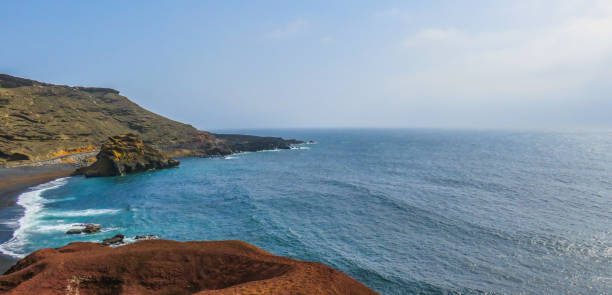 istock Coast at El Golfo, tourist destination at Lanzarote 1249416794