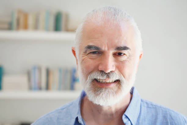 istock Portrait of handsome senior man 1249420490