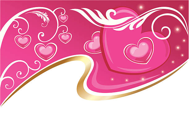 valentine-karte - floral pattern decor art backgrounds stock-grafiken, -clipart, -cartoons und -symbole