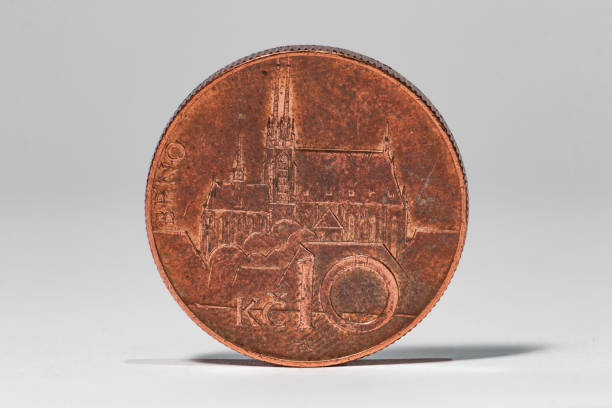 istock 10 Koruna coin heads 1249424498