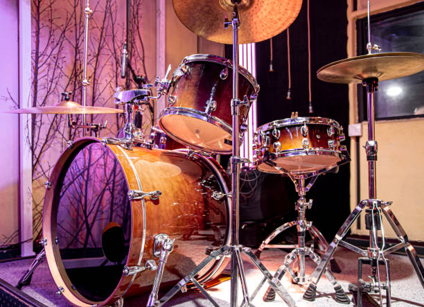 istock Drum kit, drums in the Studio on a beautiful background. 1249428317