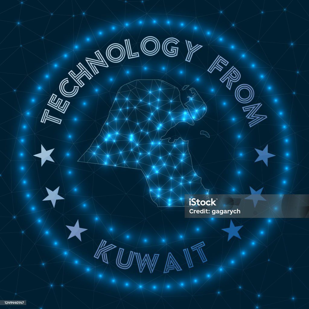 Kuwait Using Tech Background Technology From Kuwait Stock Illustration - Download Image Now ...