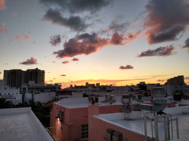 istock Miami South Beach - sunrise on the roof 1249444014