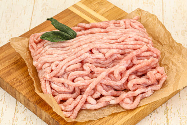 raw pork minced meat for cooking - 3666 imagens e fotografias de stock