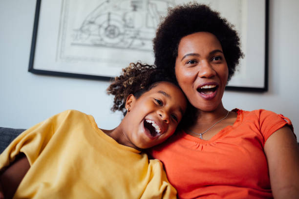 istock Cheerful family celebrating women's holiday 1249457366