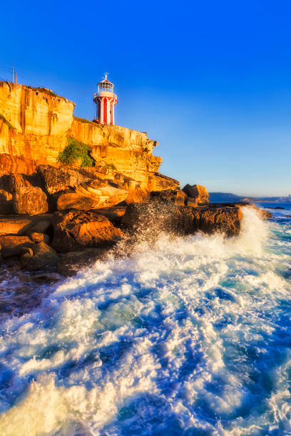 istock Sea Lighthouse Hornby From Sea Vert 1249457395