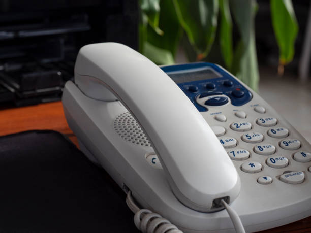 istock Telephone on an office desk, executive jobs. 1249460541