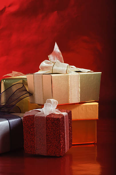 istock Gifts with Ribbon Bows 124946412