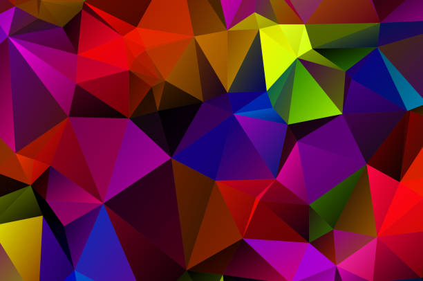 istock Background vivid in the style of Cubism. Color Wallpapers 1249473154