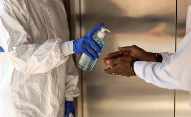 istock Applying Alcohol gel will help preventing COVID-19 outbreak 1249479157