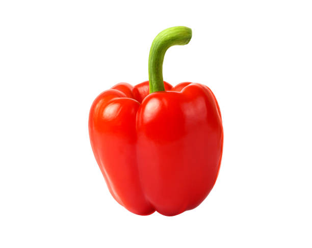 istock Perfect red pepper isolated on white. Ready for clipping path. 1249481881