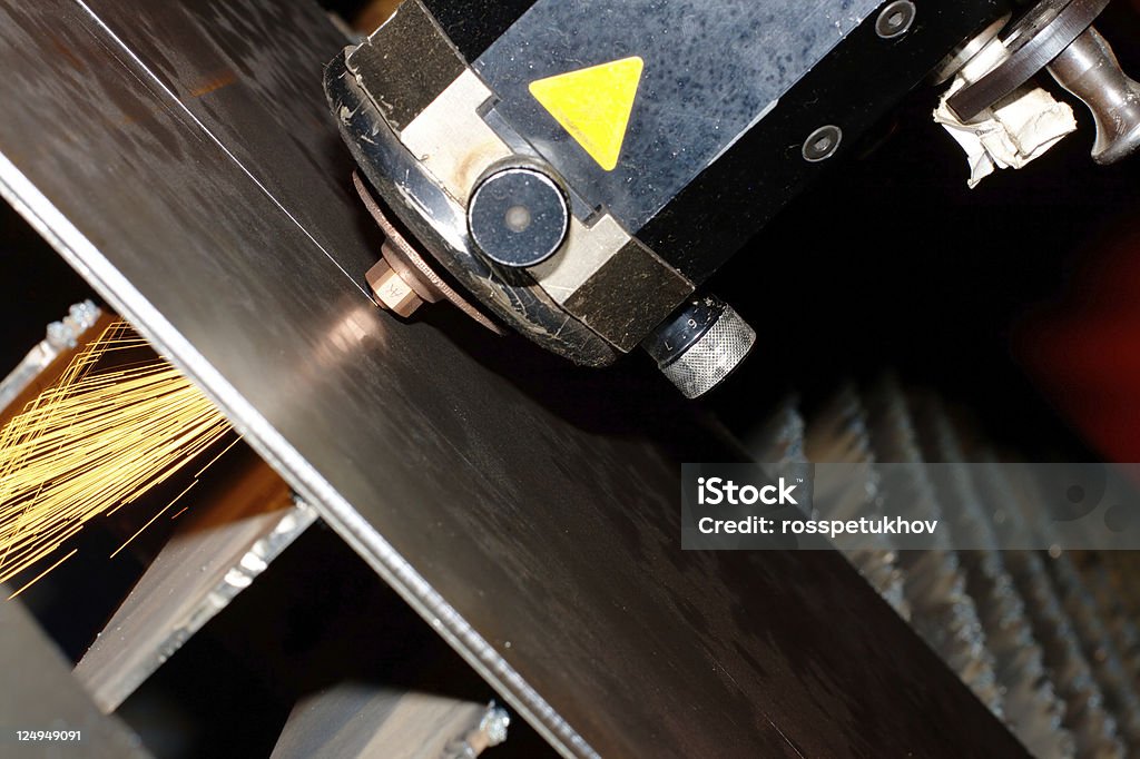 Промышленный лазер - Стоковые фото Machinery роялти-фри