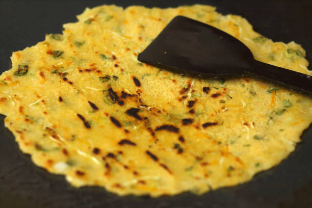 istock Indian home made food akki Rotti(Roti) 1249497911