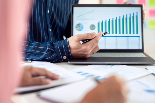 istock Business Team Entrepreneur discussing and analysis report chart data in office, brainstorming in Meeting and successful teamwork Concept 1249503469