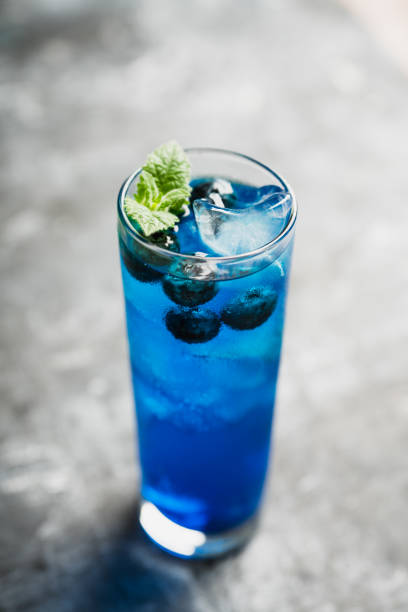 istock Colorful blueberry cocktail 1249507756