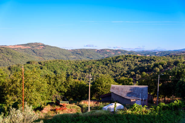 Natural Park of Montesinho during summer Portugal.