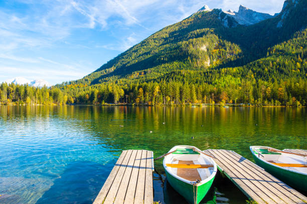 istock hintersee lake in Bavarian Alps in Berchtesgaden, Germany 1249519422