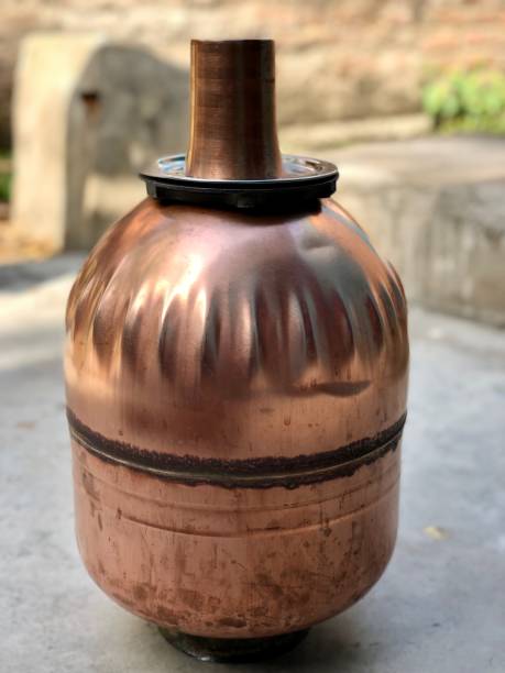 istock Copper pot with glass in the top 1249521176