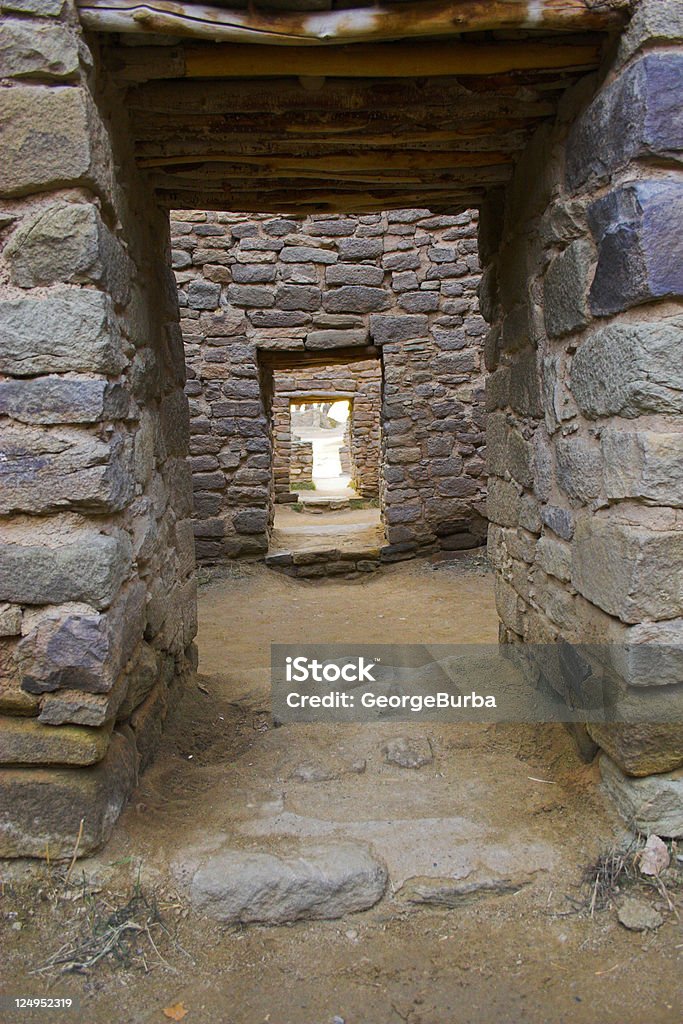 アステカ廃墟 - れんが造りの家のロイヤリティフリーストックフォト
