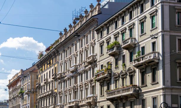 istock Facade of Ancient Architecture, Milan, Italy 1249525548