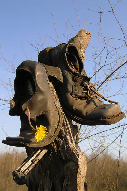 istock Idyll of two old shoes 1249527055