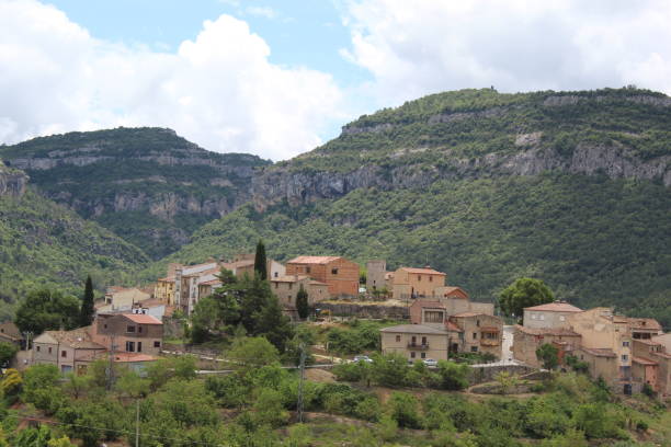 Capafonts Panorama in Prades Mountains, Spain