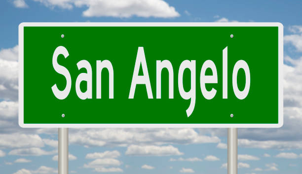 istock Highway sign for San Angelo 1249541287