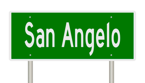 istock Highway sign for San Angelo 1249541294