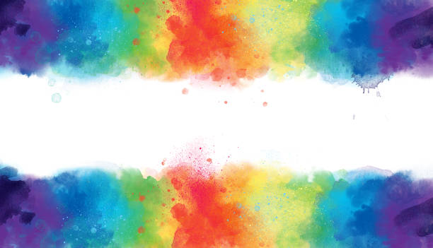 istock vibrant watercolor background banner frame with watercolor texture and splash 1249543984