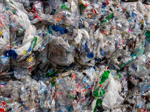 istock Bundle of plastic waste for recycling 1249547420