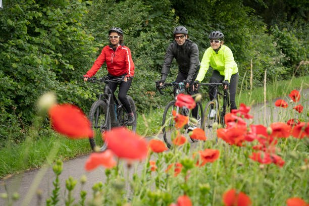 istock 3 Generations family on bicycle trip 1249549035