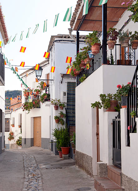 istock Side Street in Notaez Village Spain 124954911