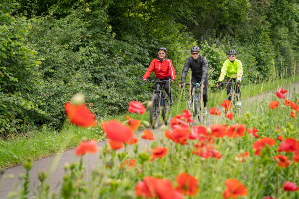 3 Generations family on bicycle trip