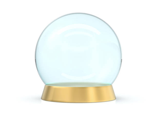 istock Large glass ball for predictions on background. 3D 1249550748